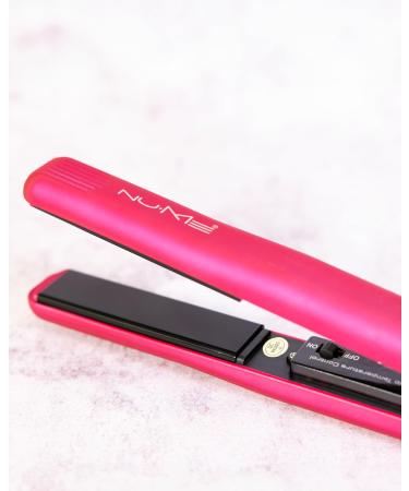 NuMe Fashionista Hair Straightener - Tourmaline Ceramic Flat Iron with Smart Memory & Auto Shut Off - Professional Salon Styling in Purple - Buy Online on SooperMarket.com