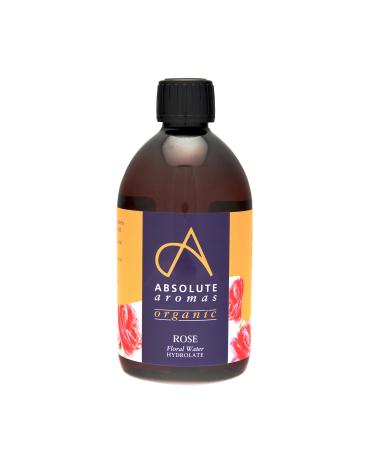 Absolute Aromas Certified Organic Bulgarian Rose Water - 100% Pure Natural Nourishing and Hydrating Facial Toner - A Sweet and Versatile Floral Water Suitable for All Skin Types (500ml) rose 100 ml (Pack of 1)