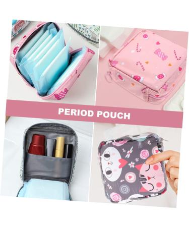 PLAFOPE 4pcs Sanitary Napkin Storage Bag - Travel Makeup Pouch Set for Women - Buy Online on SooperMarket.com
