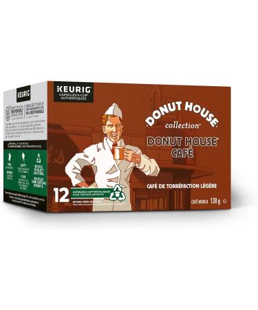 Donut House Collection Light Roast K-Cup Coffee Pods 12 Count For Keurig Coffee Makers Coffee Unflavored 12 count (Pack of 1) - Buy Online on SooperMarket.com