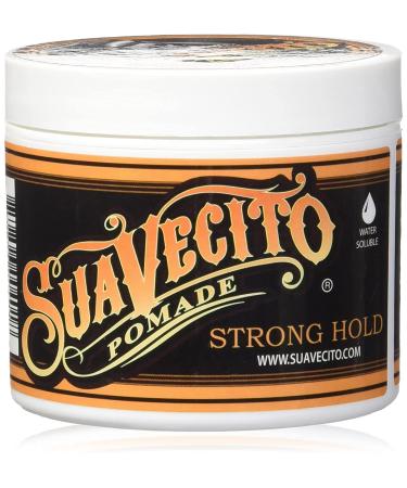 Suavecito Pomade Firme (Strong) Hold 4 oz, 1 Pack - Strong Hold Hair Pomade For Men - Medium Shine Water Based Wax Like Flake Free Hair Gel - Easy To Wash Out - All Day Hold For All Hair Styles Firme 4 Ounce (Pack of 1)