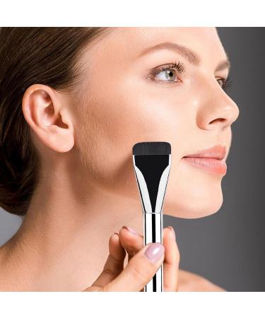 Irikdescia Flat Foundation Brush for Liquid Makeup Fishtail Shape Ultra Thin Makeup Brush Angled Liquid Foundation Brush for Liquid Creamy Concealer Brush - Buy Online on SooperMarket.com