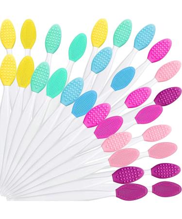 Silicone Lip Brush Double-sided Lip Brush Soft Cleaning Lip Brush Beauty Tool For Smoother Skin Cleaning Brush Set - Buy Online on SooperMarket.com