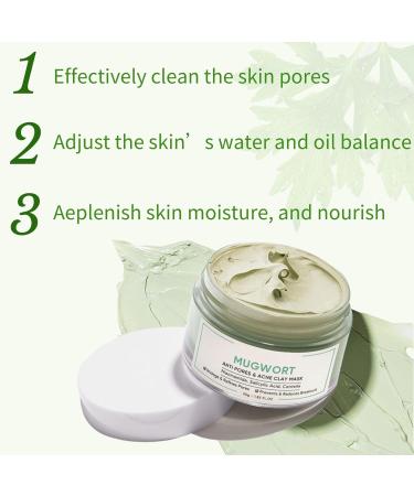 Green Tea Clay Mask - Deep Cleansing Blackhead Remover | Poreless Spa Face Mask for Acne Detoxification & Skin Purification - 55g - Buy Online on SooperMarket.com