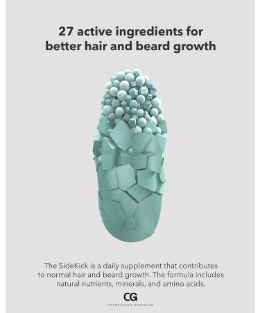 Copenhagen Grooming Sidekick - Beard Growth Supplements with Biotin - 150 Days Supply - Hair & Beard Vitamins for Men - Buy Online on SooperMarket.com