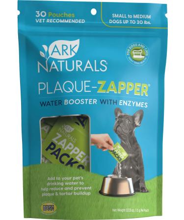 ARK NATURALS Plaque Zapper, Tasteless Water Fizzy for Cats and Dogs, Reduces Bad Breath, Plaque and Tartar Small & Medium Breeds