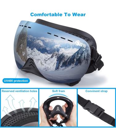 Ownpets Dog Goggles with Magnetic & Replaceable Lenses for UV, Wind, Dust, Snow Protection (Medium/Large Dogs) - Buy Online on SooperMarket.com