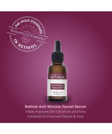 Retinol Anti-Wrinkle Facial Serum - Improve Skin Elasticity & Tone, Reduce Fine Lines & Wrinkles - Vitamin A Concentrate for Youthful Appearance - Buy Online on SooperMarket.com