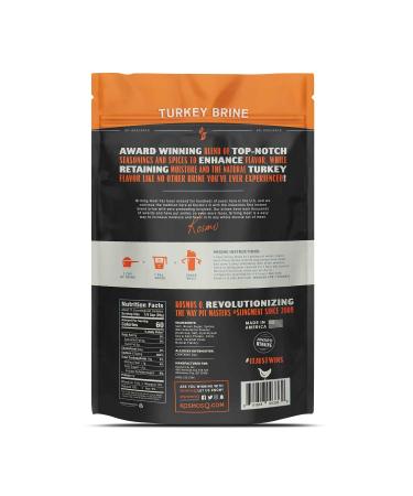 Kosmos Q Turkey Brine - 16 Oz BBQ Brine Mix for Whole Turkey - Made in the USA - Award-Winning Kit for Smoked, Oven-Roasted, or Fried Turkey - Buy Online on SooperMarket.com