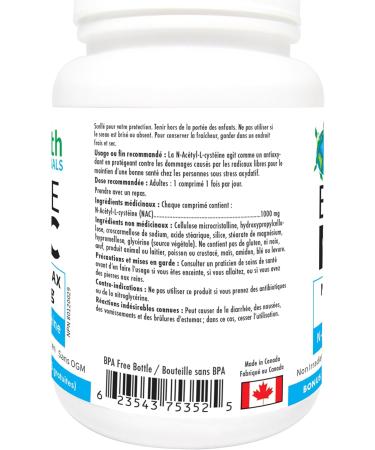Earth Essentials Elite NAC Tablets 1000mg Per Capsule - BONUS SIZE 90 Tablets (75+15 FREE) - Buy Online on SooperMarket.com