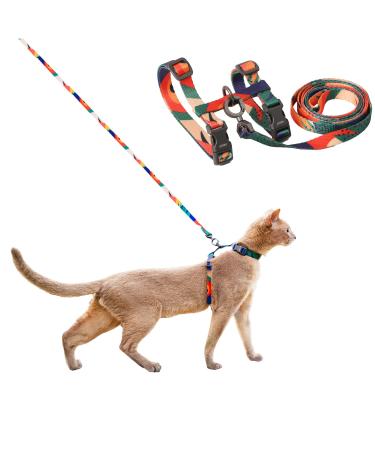 Pidan cat dishes and leash XL size for large cats breakout adjustable kittens for large small cats light soft multi-colored size XL Neck Girth 9.4 -15.3 Chest Girth 21.6 -21.6