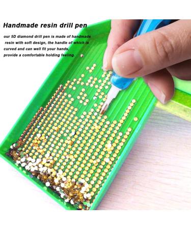 33 Pcs Diamond Painting Pen Set | 2 Resin Art Pens | Clay Tips Tray | 5D Drill Pen | Gem Rhinestone Picker | DIY Craft Accessories - Buy Online on SooperMarket.com