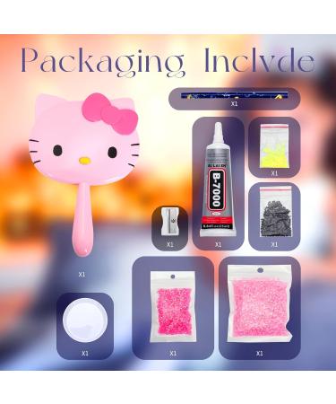 Shop Ocomuan Kitty Birthday Party Favors | Handmade Crystals Handheld Makeup Mirror - Perfect DIY Gift for Girls & Women - Buy Online on SooperMarket.com