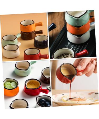 MAGICLULU 6 Pcs Mini Sauce Dish Milk Pasta Cooker Condiment Pot Coffe Creamer Espresso Mugs Coffee Mini Butter Seasoning Serving Dishes Dipping Sauce Bowls Sushi Drying Rack Ceramics Baby 8X5X3CMx3pcs Orangex3pcs - Buy Online on SooperMarket.com