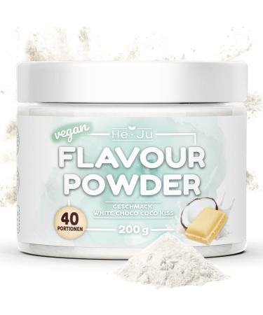Taste powder White chocolate coconut 1x 200g flavor powder white choco coco koc premium flavor vegan gluten -free and diabetics with only 9 kcal per portion