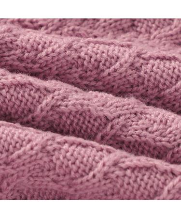 DovFanny Baby Romper Suit | Unisex Knit Jumpsuit with Hat | Warm Winter Outfit | 12-18 Months | Pink - Buy Online on SooperMarket.com