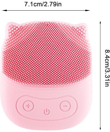 Jomewory Silicone Face Scrubber Penguin Shape Electric Facial Cleansing Brush - Rechargeable Face Wash Brush Waterproof Face Exfoliator for Deep Cleaning Skin Pink - Buy Online on SooperMarket.com