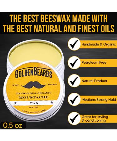 Moustache Wax & Folding Comb Kit - Best Price for Superior Moustache Care - Buy Online on SooperMarket.com