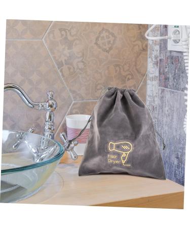 Beavorty 4 Pcs Hair Dryer Bag Hair Dryer Storage Organizer Multifunction Travel Cosmetic Bag Flannel - Buy Online on SooperMarket.com