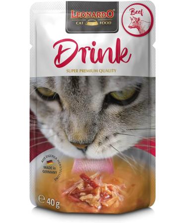 Leonardo Drink Beef Multipack | Cereal-Free Meat Broth for Cats | 20x40g Variety | Supplementary Cat Feed - Buy Online on SooperMarket.com