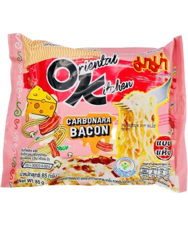 MAMA Carbonara Bacon Flavour Oriental Style Instant Noodles Ramen 85g (Pack of 4) - Buy Online on SooperMarket.com