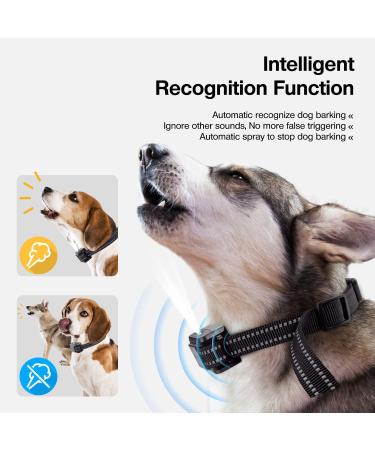 Anti Barking Dog Collars Citronella Spray Dog Collar Automatic Recognition Dog Barking Collar Anti Bark Collar for Small Medium Large Dogs Safety Harmless Dog Training Collar Stop Barking Collars Black - Buy Online on SooperMarket.com