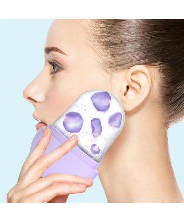 Ice Roller for Face - Beauty Ice Roller Silicone Ice Face Roller Cube Ice Roller for Face and Eye Facial Beauty Ice Roller Skin Care Tools Purple - Buy Online on SooperMarket.com