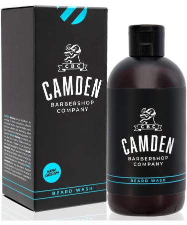 2-in-1 Bartshampoo from Camden Barbershop Company Made in Great Britain Natural beard care & facial cleaning Fresh fragrance Without perfume 250 ml 2-in-1 Beard Shampoo