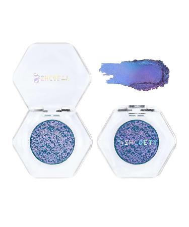 Holographic Glitter Eyeshadows Highly Colored Eye Shadow Multichrome Eyeshadows Makeup Cosmetics Eye Shadow Plate Multi-Dimensional Eye Makeup Eyeshadow for Women Girls 1pcs # 03