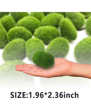 ODDIER 20-Piece Artificial Moss Rocks for Fairy Gardens and Floral Arrangements - Fake Moss Decor for Crafts and Pot Planters (2 Sizes) - Buy Online on SooperMarket.com