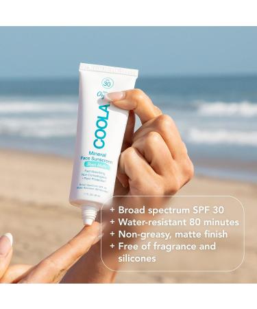 COOLA Organic Mineral Sheer Matte Sunscreen SPF 30 | Dermatologist Tested | Vegan, Gluten & Fragrance Free | 1.7 Fl Oz 2022 Version - Buy Online on SooperMarket.com