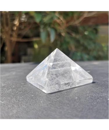 Natural Crystal Rough 40mm Natural Clear Quartz Crystal Stone Transparent Crystal Pyramid dingchi - Buy Online on SooperMarket.com