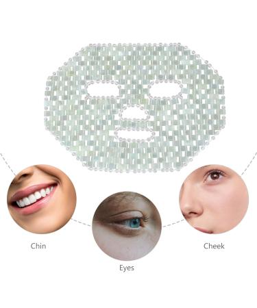FRCOLOR Jade Facial Mask - Natural Anti-Aging Jade Stone Sleeping Eye Mask for Puffy Eyes & Dark Circles | Beauty Skincare Massage Tool - Buy Online on SooperMarket.com