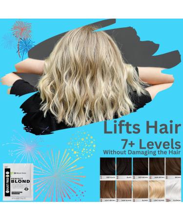 Perfect Blond Hair Dye Toner & Bleaching Powder Kit - 120ml 30 Vol Developer Brush & Gloves - Blond Forte Blue Lightener - Buy Online on SooperMarket.com