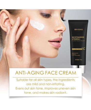 Nicotinamide & Vitamin C Face Cream - Hydrating Moisturizer & Makeup Cream (2 Pcs) - Brightening Smooth Skin Formula - International Shipping Available - Buy Online on SooperMarket.com