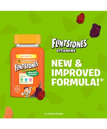 FLINTSTONES Kids Multivitamin Gummies Plus Immunity Support- Multivitamins for Kids Kids Gummy With Zinc and Extra Vitamin C Free of Artificial Sweeteners Free of Aspartame Free of Synthetic FD&C Dyes 180 Gummies - Buy Online on SooperMarket.com