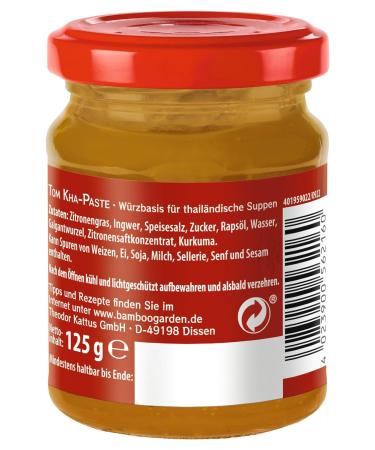 Bamboo Garden Tom Kha Soup Paste Authentic Thai Soup Base with Ginger & Lemongrass | 125g (Makes 1.5L) International Shipping Available - Buy Online on SooperMarket.com