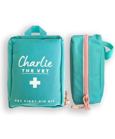Vet Approved Dog First Aid Kit - Premium Supplies for Emergencies: Thermometer, Bandages, Nail Clippers, Tick Removers & More - Buy Online on SooperMarket.com