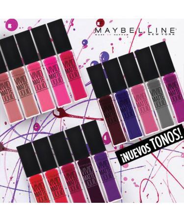 Maybelline Color Sensational Vivid Matte Liquid Lipstick Corrupt Cranberry 0.26 fl. oz. Long-Lasting Matte Lip Color - Buy Online on SooperMarket.com
