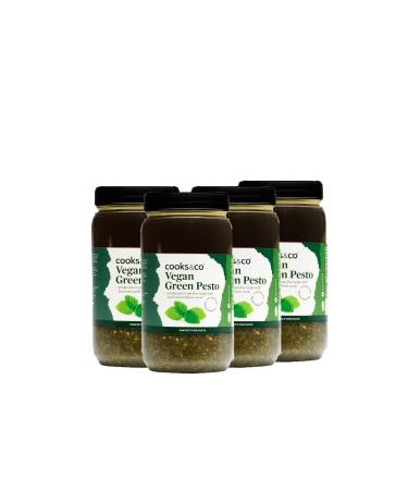 Cooks & Co Vegan Green Pesto 1.1kg (Set of 4) Vegan Pesto