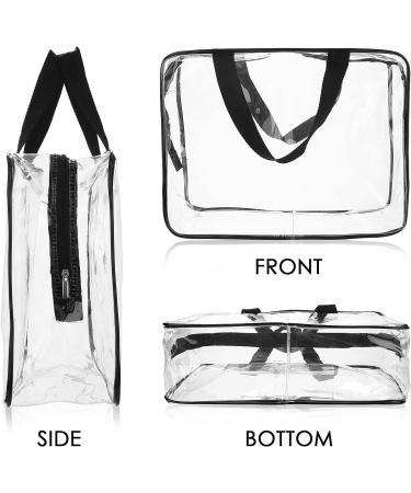Sibba Clear Tote Bag | Large Transparent Makeup Storage Bag | Waterproof Cosmetic Organizer Handbag | Travel Accessory | Clear Fashion - Buy Online on SooperMarket.com