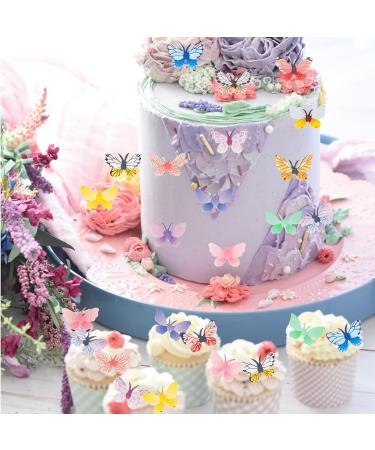 Shop Alegre Edible Butterflies 72 Decorative Cake & Muffin Toppers for Birthdays & Weddings - Buy Online on SooperMarket.com