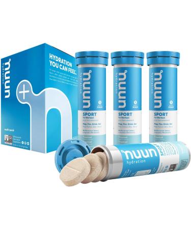 Nuun Sport: Electrolyte Drink Tablets Box of 4 Tubes (40 servings) Tropical Electrolyte Hydration Supplement - Buy Online on SooperMarket.com