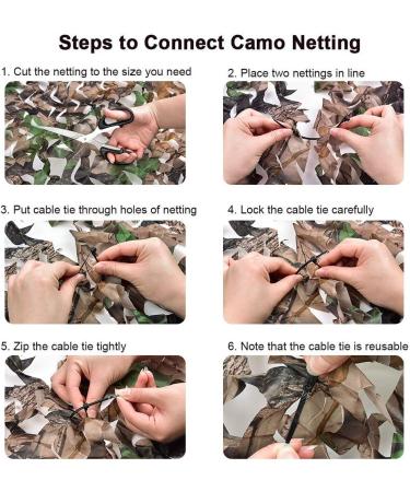 FLYEGO Camo Netting Bulk Roll - Lightweight Waterproof Mesh Net for Hunting, Sunshade, Decoration - 5ft x 16.4ft - Camouflage Netting for Duck Hunting and Car Cover - Buy Online on SooperMarket.com
