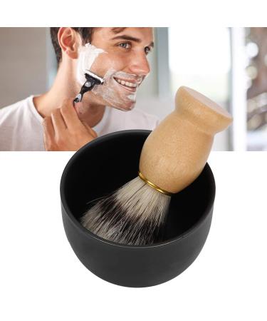 Ankroyu 2-Part Shaving Brush Set | Stainless Steel Bowl & Shaving Soap | Perfect Gift for Men - Fathers Husbands & Friends - Buy Online on SooperMarket.com
