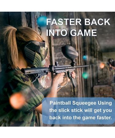 Dauerhaft 0.7in Paintball Barrel Swab Squeegee Cleaner - Blue | Fast & Easy Paintball Gun Maintenance Tool - Buy Online on SooperMarket.com