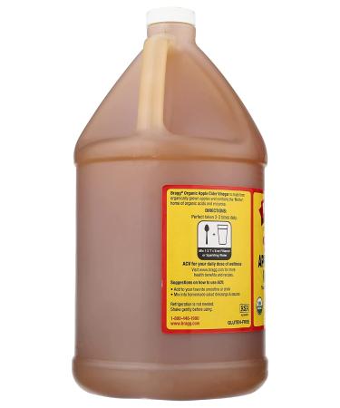 Bragg Organic Apple Cider Vinegar with the Mother - USDA Certified, Raw & Unfiltered, 1 Gallon - Buy Online on SooperMarket.com