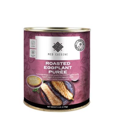 Med Cuisine Roasted Eggplant Pur e| 2.8KG| Ready-to-Eat| Vegan| Smokey Flavour| Superb| Dip| Spread| Perfect for Baba Ganoush 2.72 kg (Pack of 1)