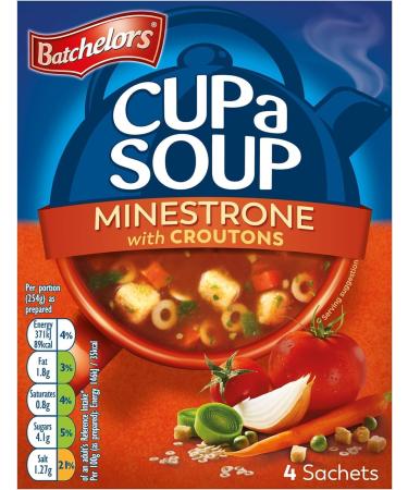 Batchelors Cup a Soup Minestrone with Croutons Instant Soup Sachets 94 g Box (Pack of 9 Boxes - Each Contains 4 Sachets) - Buy Online on SooperMarket.com