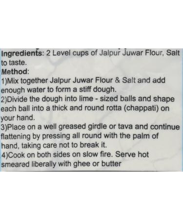 Jalpur Stone Ground Sorghum Flour (Juwar) 1kg - Buy Online on SooperMarket.com